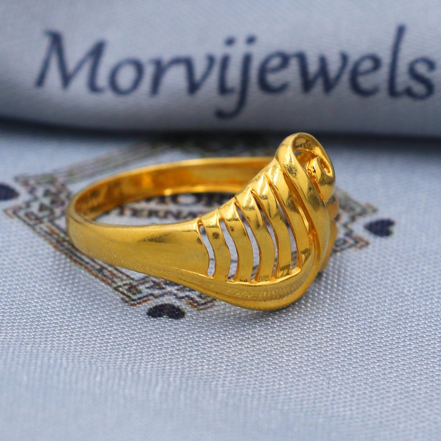 Vintage 22k Gold Ring Size 6 7 8 and All Size, 22k Gold Band Ring, 22karat Gold Ring, Hand crafted Pure gold ring, K5748