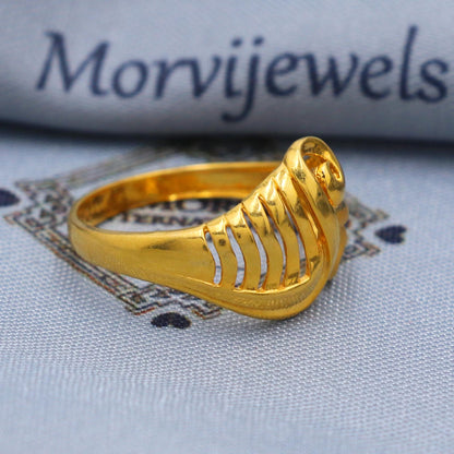 Vintage 22k Gold Ring Size 6 7 8 and All Size, 22k Gold Band Ring, 22karat Gold Ring, Hand crafted Pure gold ring, K5748
