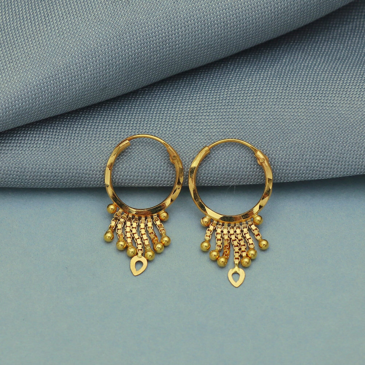 Gold Hoop 20k earrings Bali Earrings ,Gold Huggies, solid Handmade Yellow gold earrings for women, Christmas gift, daughter gift, Small tiny