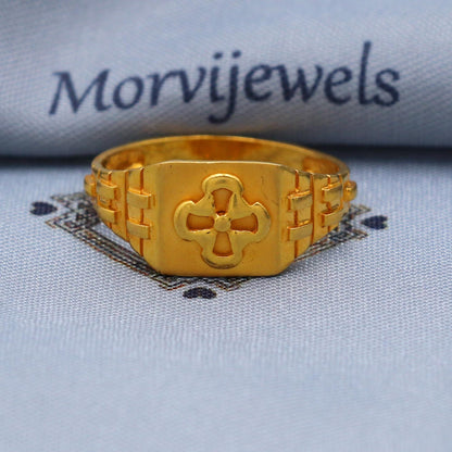 22k Gold Ring Size 6 7 8 and All Size, 22k Gold Band Ring, 22karat Gold Ring, hand crafted Pure gold ring, K5763