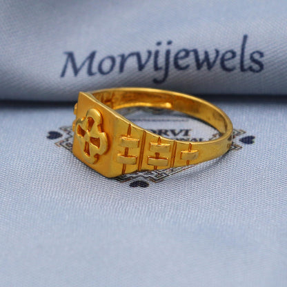 22k Gold Ring Size 6 7 8 and All Size, 22k Gold Band Ring, 22karat Gold Ring, hand crafted Pure gold ring, K5763