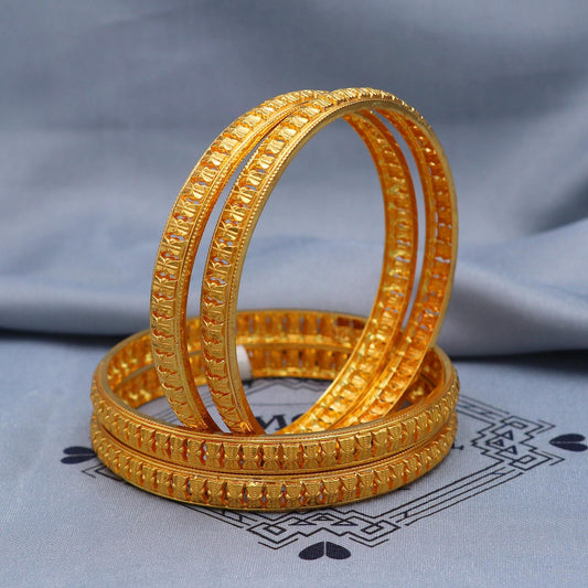 Solid Real 22k Gold Bangles Indian Handmade, Traditional Vintage ethnic Jewelry, Bangle Bracelet pair Wedding Jewelry, K5824