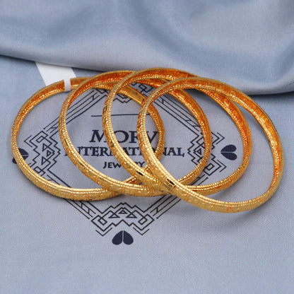22k Gold Bangles Indian Handmade lightweight wax filled, Traditional Vintage ethnic Jewelry, Bangle Bracelet Set Wedding Jewelry, K5825