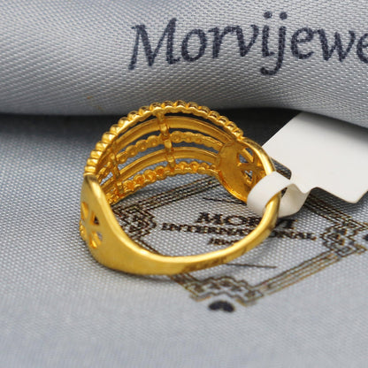Pure 22k Gold Ring Size 6 7 8 and All Size, 22k Gold Band Ring, 22karat Gold Ring, hand crafted Pure gold ring, K5881