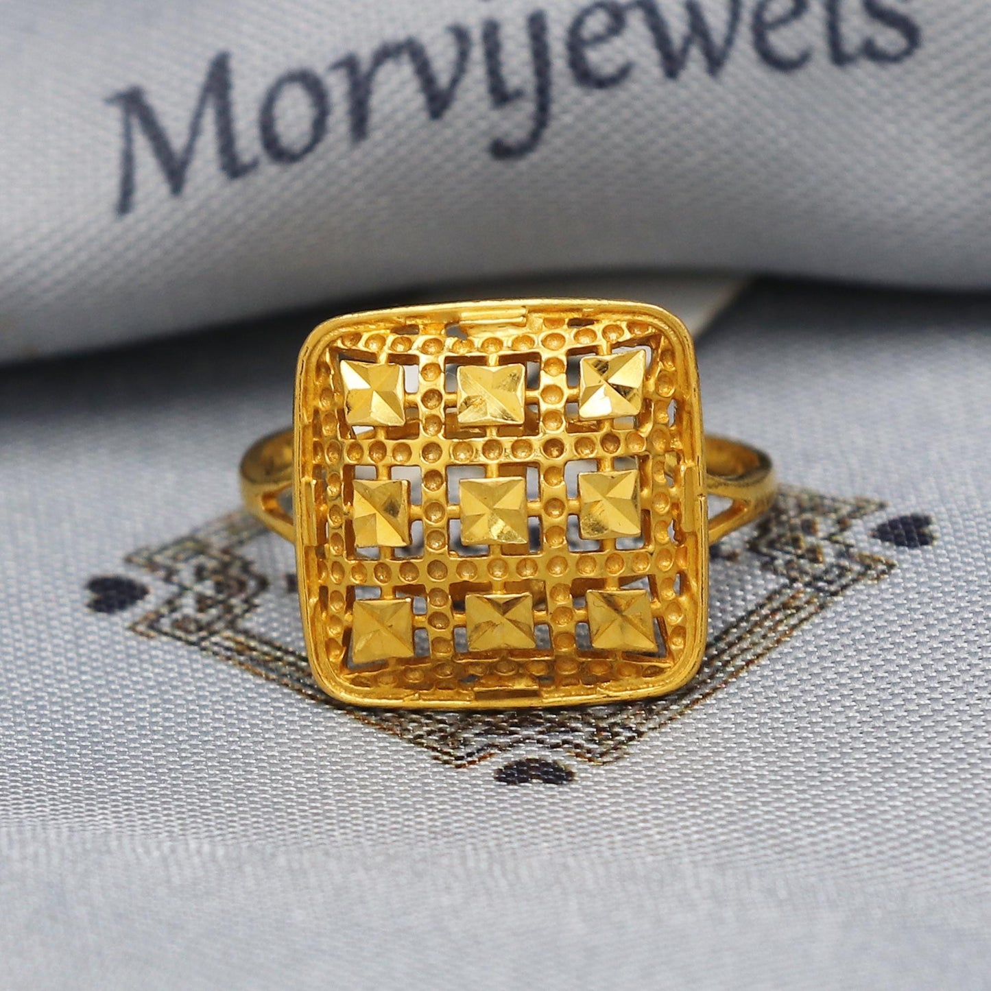 Vintage Style 22k Gold Ring Size 6 7 8 and All Size, 22k Gold Band Ring, 22karat Gold Ring, hand crafted Pure gold ring, K5883