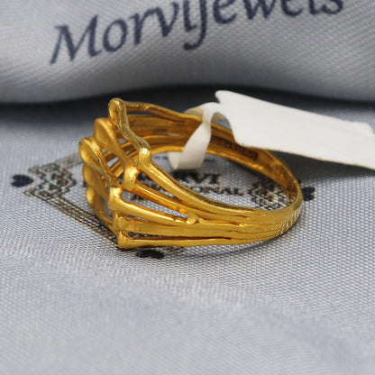 pure 22k gold ring, K5885