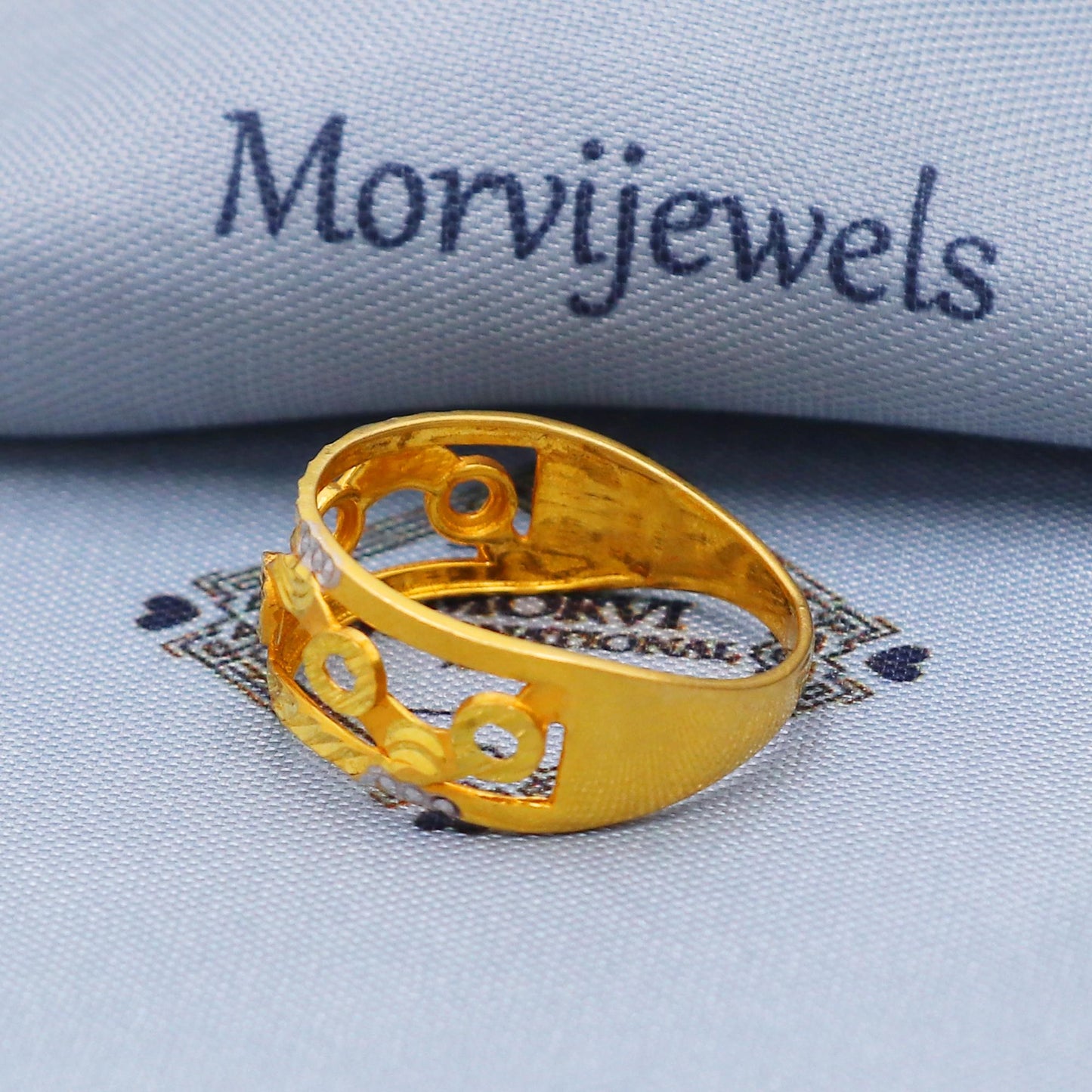 Pure Solid 22k Yellow Gold Ring Size 6 7 8 and All Size, Handmade Gold Ring, Indian Gold Ring Jewelry, K5705