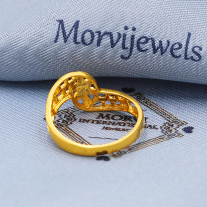 Flower 22kt Yellow Gold Ring Jewelry, K5706