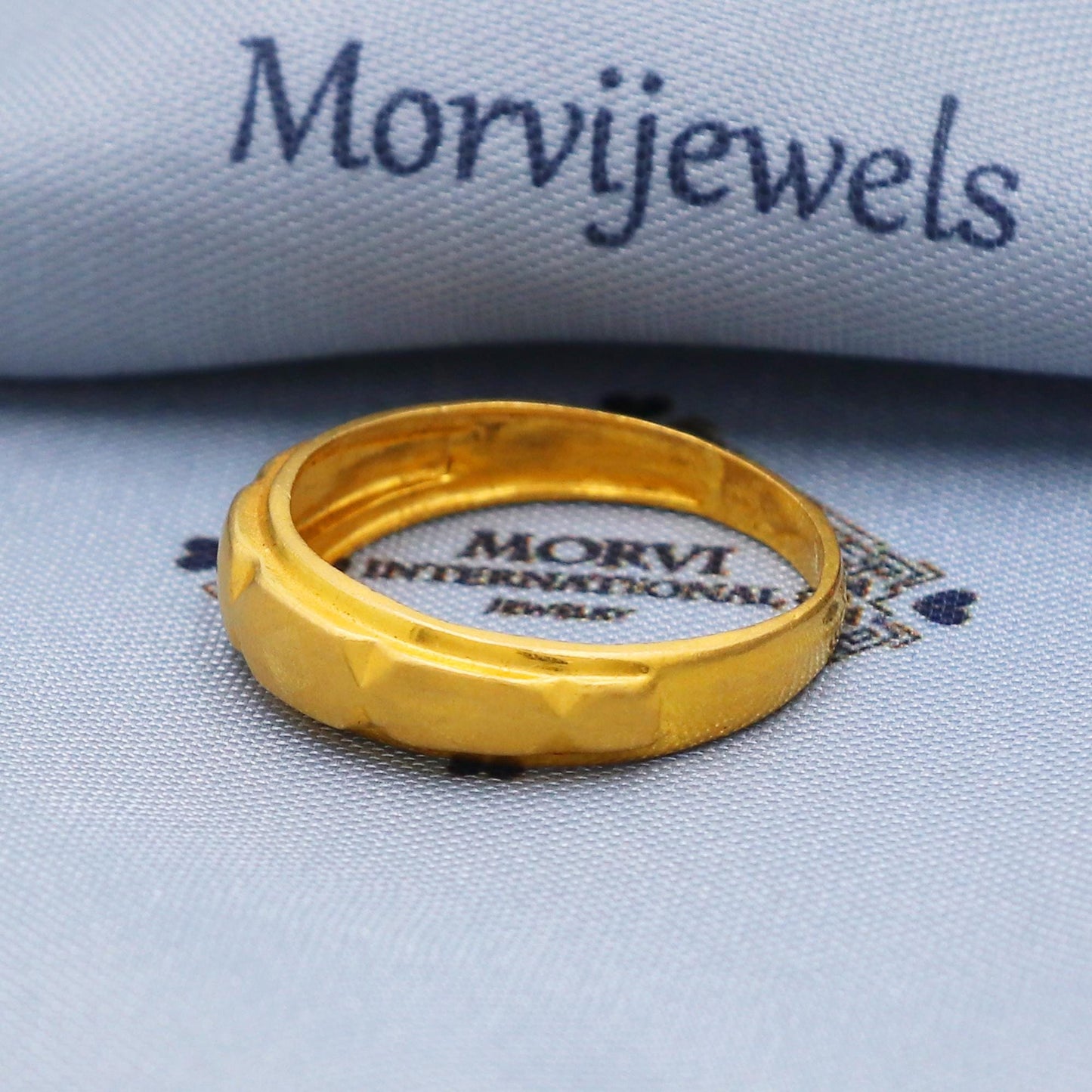 Real Solid 22k Yellow Gold Ring Size 6 7 8 and All Size, 22k Band Gold Ring, Indian Gold Ring, K5707