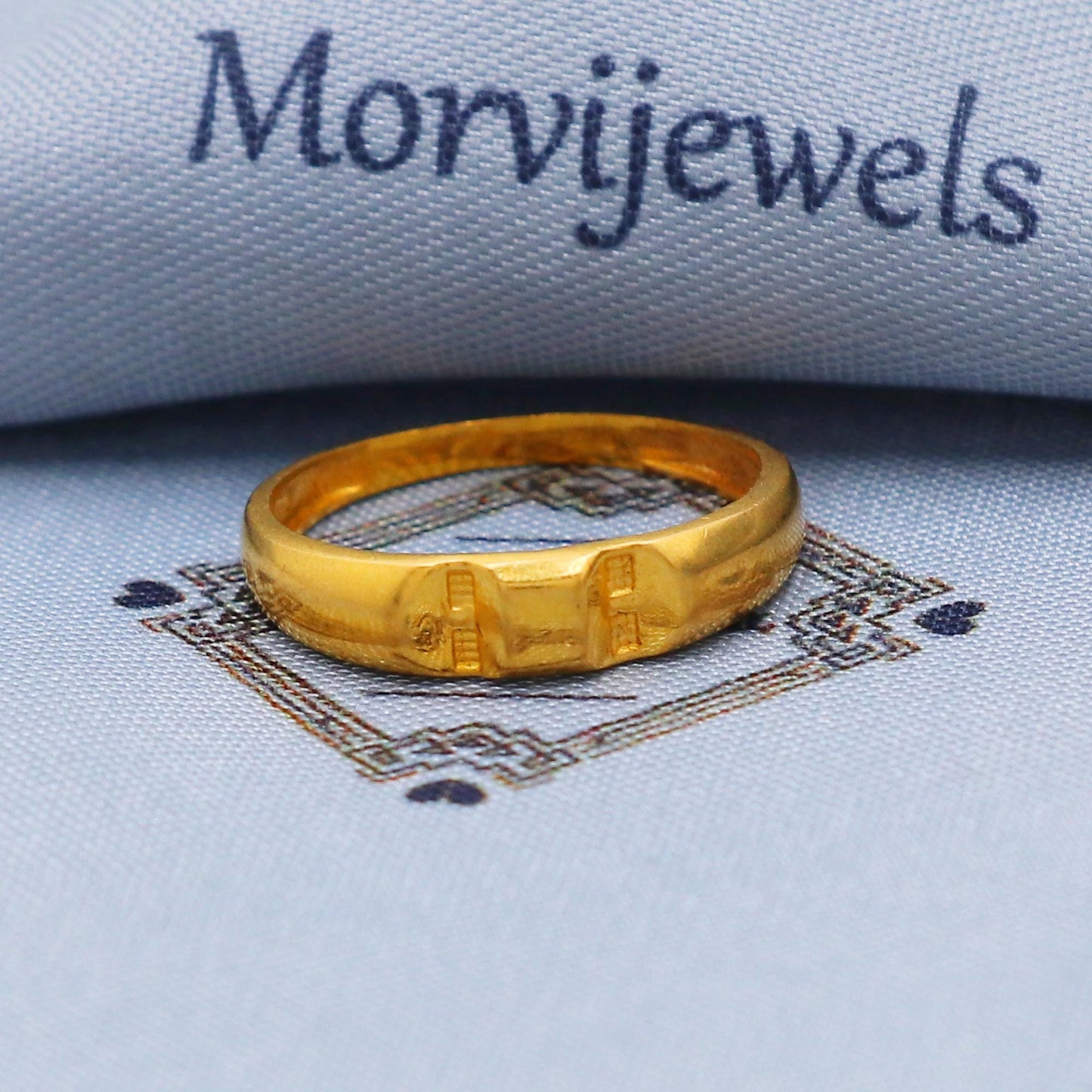 22k Yellow Gold Ring Size 6 7 8 and All Size, 22k Band Gold Ring, Indian Gold Ring, K5711