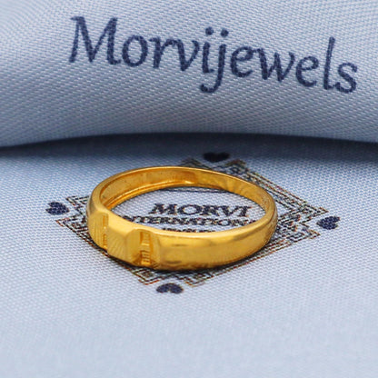 22k Yellow Gold Ring Size 6 7 8 and All Size, 22k Band Gold Ring, Indian Gold Ring, K5711