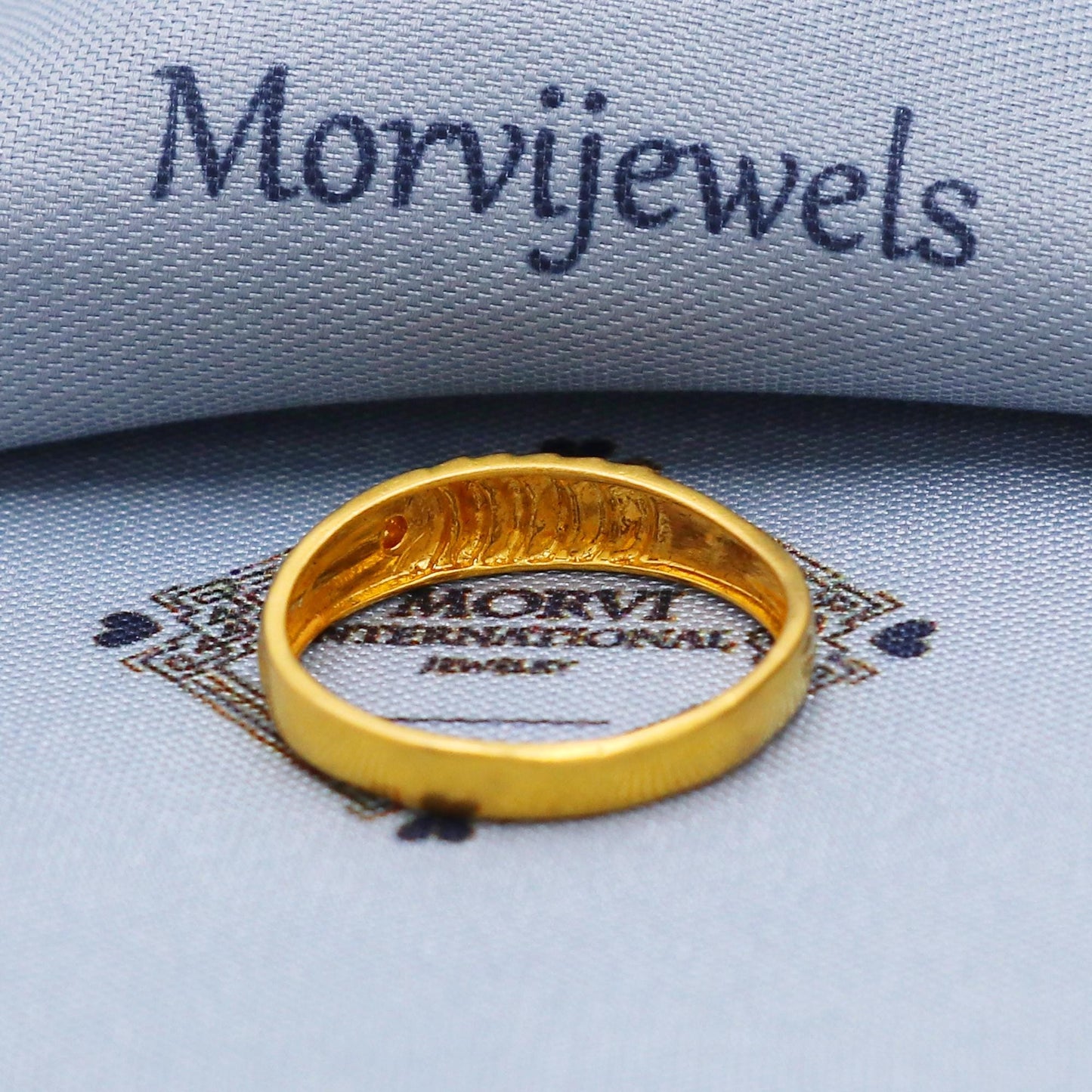Designer Band style ring, 22k Yellow Gold Ring Size 6 7 8 and All Size, 22k Band Gold Ring, Indian Gold Ring, K5714