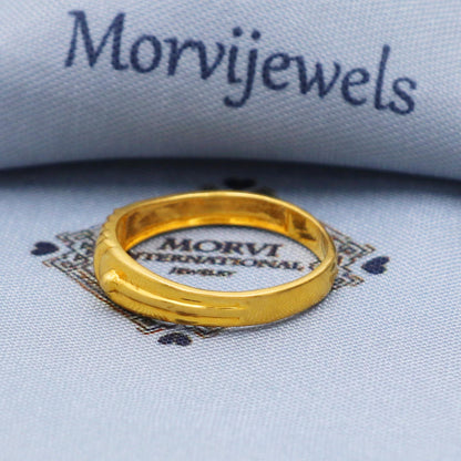 Designer Band style ring, 22k Yellow Gold Ring Size 6 7 8 and All Size, 22k Band Gold Ring, Indian Gold Ring, K5714