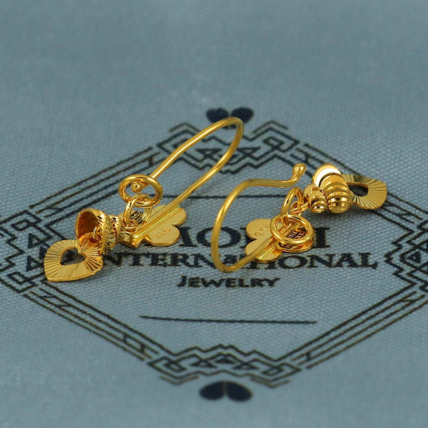 22k Gold Earrings clovers earrings, MJ0109