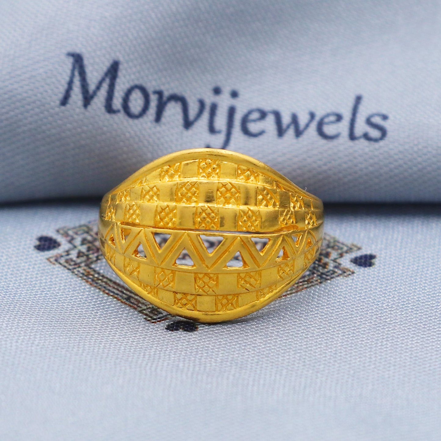 Classic Solid 22k Yellow Gold Ring Size 6 7 8 and All Size, 22k Gold Band Ring, Indian Gold Ring, Hand crafted Pure gold ring, K5726