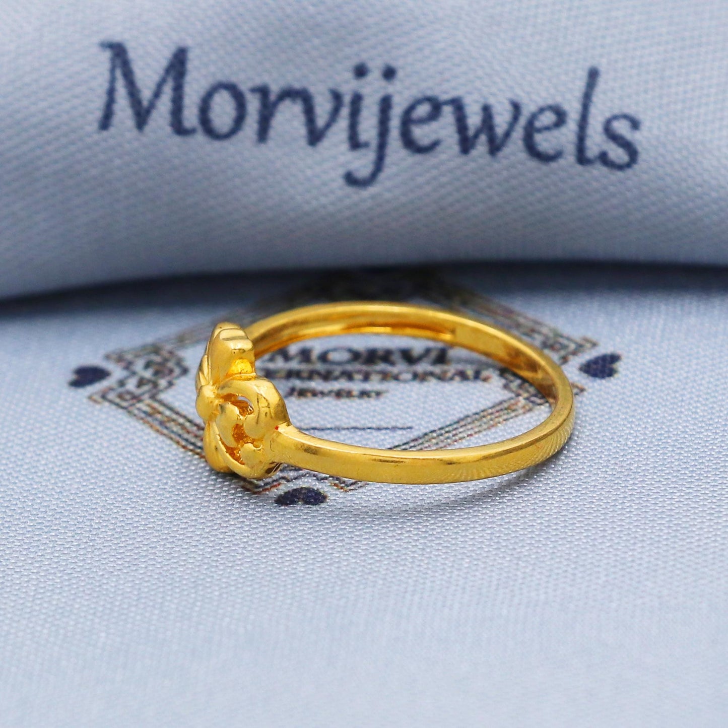 Vintage Style Solid 22k Yellow Gold Ring Size 6 7 8 and All Size, Flower 22k Gold Ring, Indian Gold Ring, Hand crafted Pure gold ring, K5730
