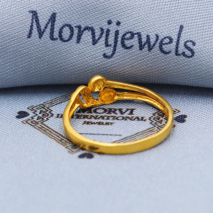Stunning 22k Yellow Gold Ring Size 6 7 8 and All Size, 22k Gold Ring, 22karat Gold Ring, Hand crafted Pure gold ring, K5732