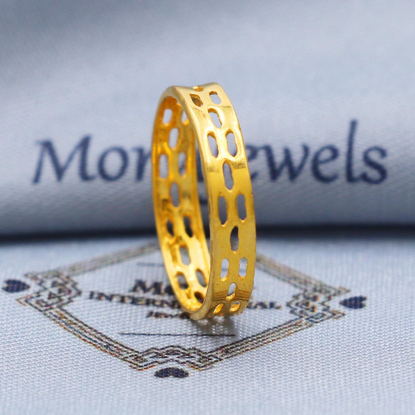 UNISEX 22k Gold Ring Size 6 7 8 and All Size, 22k Gold Band Ring, 22karat Gold Ring, Hand crafted Pure gold ring, K5739