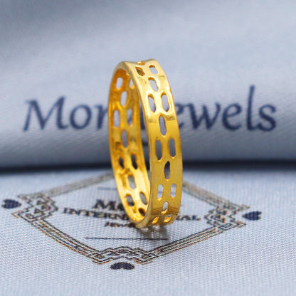 UNISEX 22k Gold Ring Size 6 7 8 and All Size, 22k Gold Band Ring, 22karat Gold Ring, Hand crafted Pure gold ring, K5739