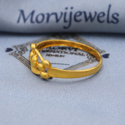 Vintage 22k Gold Ring Size 6 7 8 and All Size, 22k Gold Band Ring, 22karat Gold Ring, Hand crafted Pure gold ring, K5746