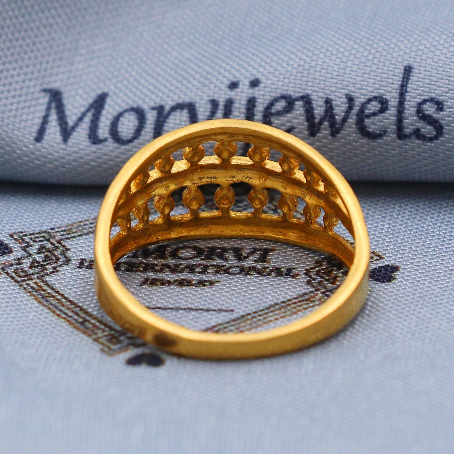 Vintage 22k Gold Ring Size 6 7 8 and All Size, 22k Gold Band Ring, 22karat Gold Ring, Hand crafted Pure gold ring, K5747