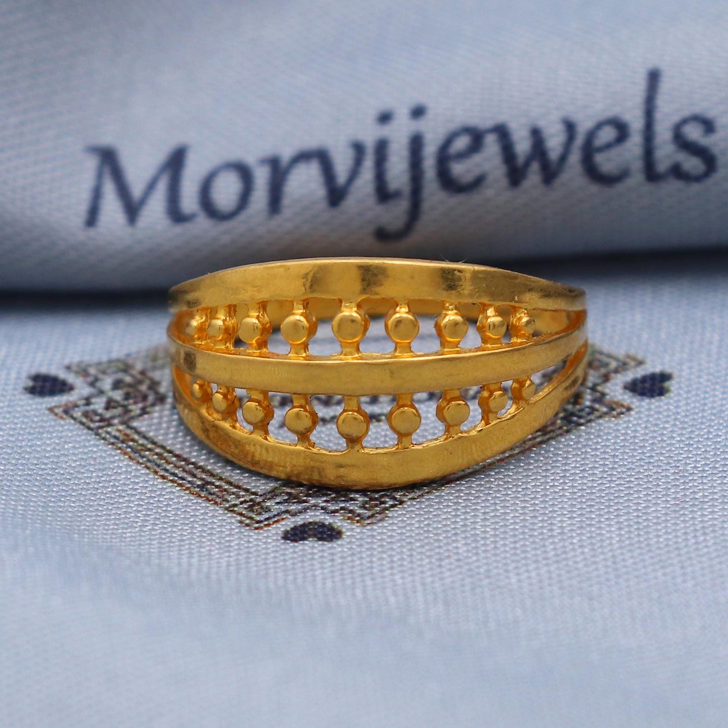 Vintage 22k Gold Ring Size 6 7 8 and All Size, 22k Gold Band Ring, 22karat Gold Ring, Hand crafted Pure gold ring, K5747