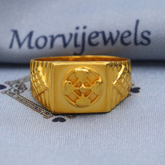Vintage 22k Gold Ring Size 6 7 8 and All Size, 22k Gold Band Ring, 22karat Gold Ring, Hand crafted Pure gold ring, K5751