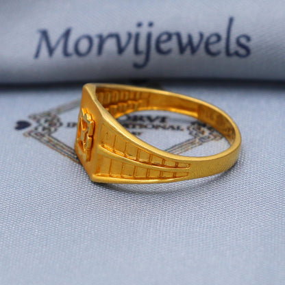 22k Gold Ring Size 6 7 8 and All Size, 22k Gold Band Ring, 22karat Gold Ring, hand crafted Pure gold ring, K5755
