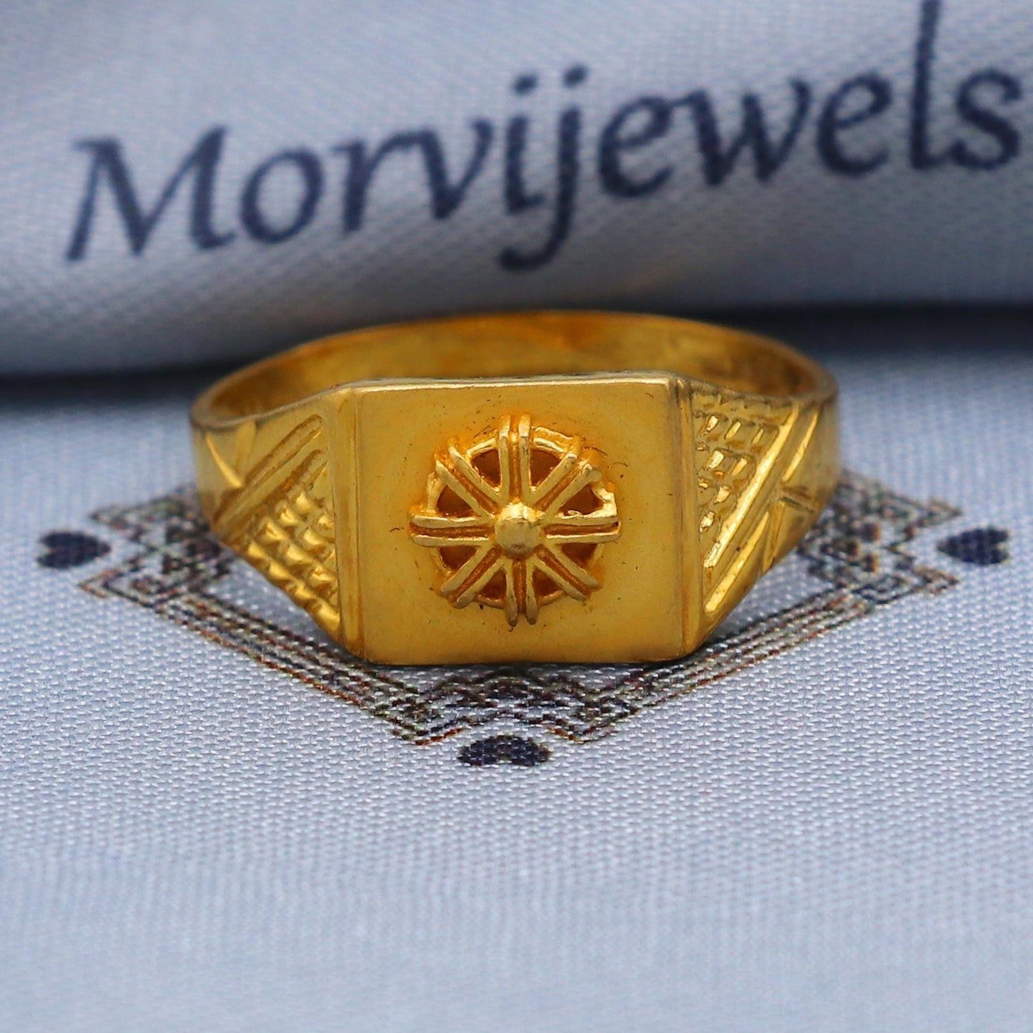 Fine 22k Gold Ring Size 6 7 8 and All Size, 22k Gold Band Ring, 22karat Gold Ring, hand crafted Pure gold ring, K5758