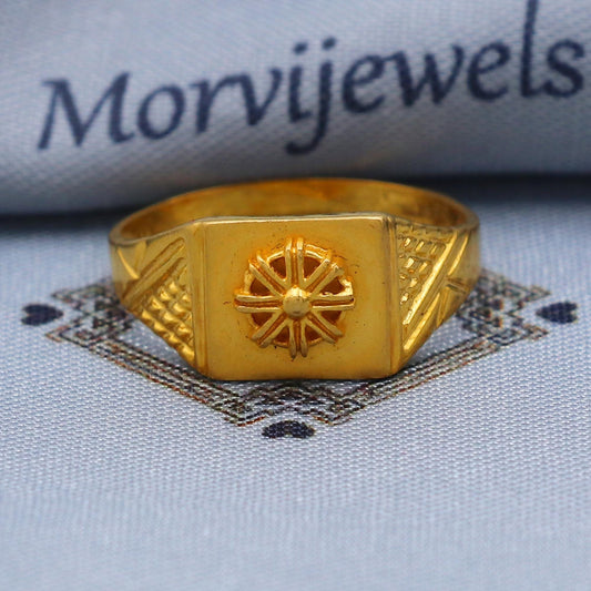 Fine 22k Gold Ring Size 6 7 8 and All Size, 22k Gold Band Ring, 22karat Gold Ring, hand crafted Pure gold ring, K5758