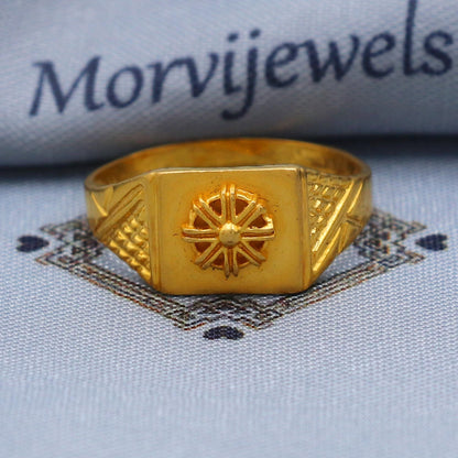 Fine 22k Gold Ring Size 6 7 8 and All Size, 22k Gold Band Ring, 22karat Gold Ring, hand crafted Pure gold ring, K5758