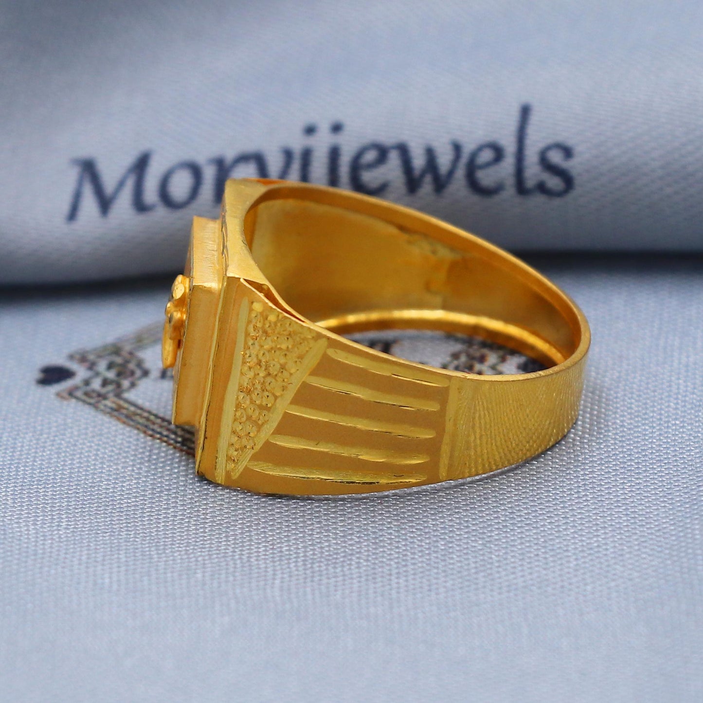 Flower 22k Gold Ring Size 6 7 8 and All Size, 22k Gold Band Ring, 22karat Gold Ring, hand crafted Pure gold ring, K5764