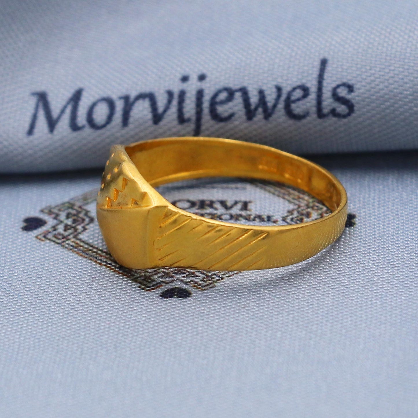 Vintage Design 22k Gold Ring Size 6 7 8 and All Size, 22k Gold Band Ring, 22karat Gold Ring, hand crafted Pure gold ring, K5772