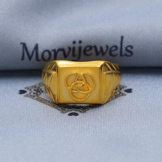 Classic 22k Gold Ring Size 6 7 8 and All Size, 22k Gold Band Ring, 22karat Gold Ring, hand crafted Pure gold ring, K5774