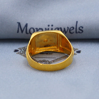 Classic 22k Gold Ring Size 6 7 8 and All Size, 22k Gold Band Ring, 22karat Gold Ring, hand crafted Pure gold ring, K5774