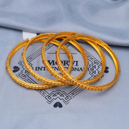 Solid Real 22k Gold Bangles Indian Handmade, Traditional Vintage ethnic Jewelry, Bangle Bracelet pair Wedding Jewelry, K5823