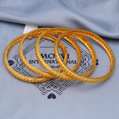 Solid Real 22k Gold Bangles Indian Handmade, Traditional Vintage ethnic Jewelry, Bangle Bracelet pair Wedding Jewelry, K5824