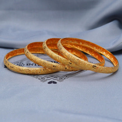 22k Gold Bangles Indian Handmade lightweight wax filled, Traditional Vintage ethnic Jewelry, Bangle Bracelet Set Wedding Jewelry, K5825