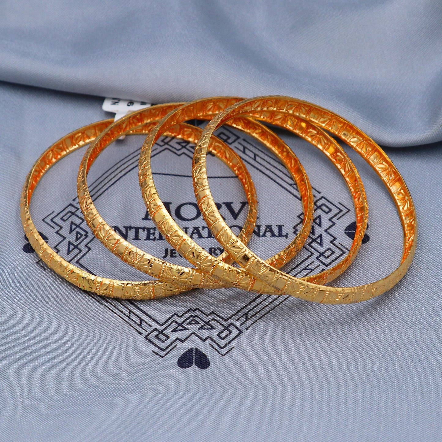 22k Gold Bangles Indian Handmade lightweight wax filled, Traditional Vintage ethnic Jewelry, Bangle Bracelet Set Wedding Jewelry, K5826