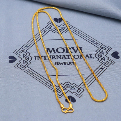 round 22kt gold necklace chain,  K5846