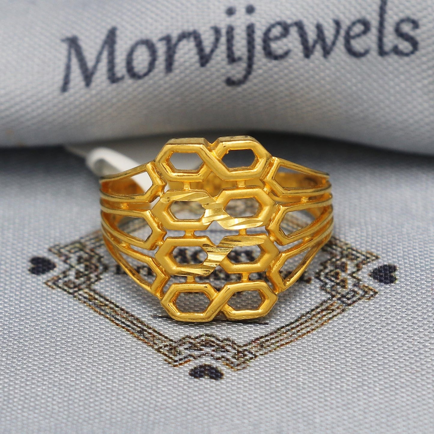 Vintage Style 22k Gold Ring Size 6 7 8 and All Size, 22k Gold Band Ring, 22karat Gold Ring, hand crafted Pure gold ring, K5882