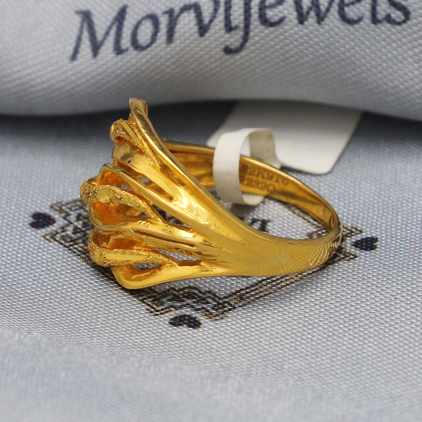 Stylish 22k Gold Ring Size 6 7 8 and All Size, 22k Gold Band Ring, 22 karat Gold Ring, hand crafted Pure gold ring, K5884