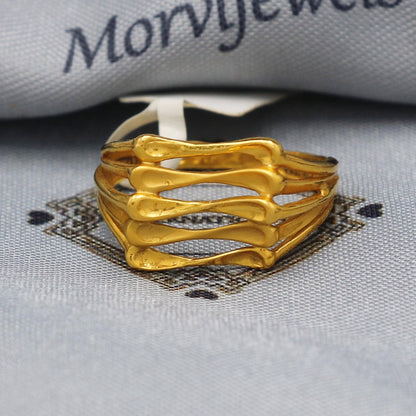 pure 22k gold ring, K5885