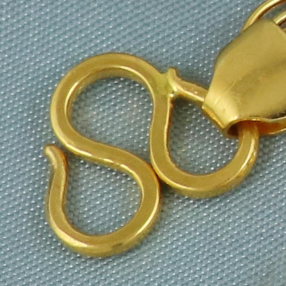 22k Gold Clasp Hook for Chain Necklace Jewelry, Durable and Secure Gold Closure, Perfect for Chains, Bracelets, and Necklaces,