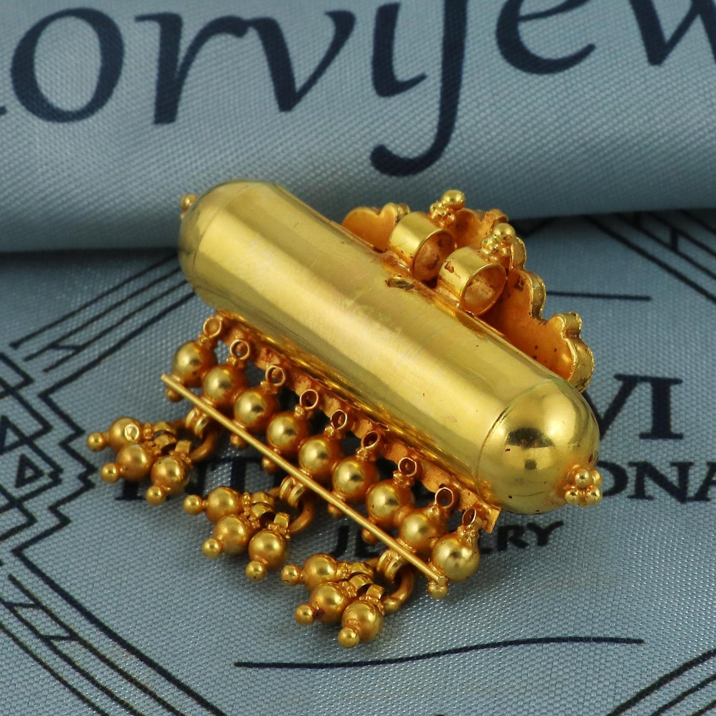 Gold Amulet Locket 22k Yellow Gold Pendant Necklace Jewelry, Traditionally Antique Vintage style Pendant Necklace
