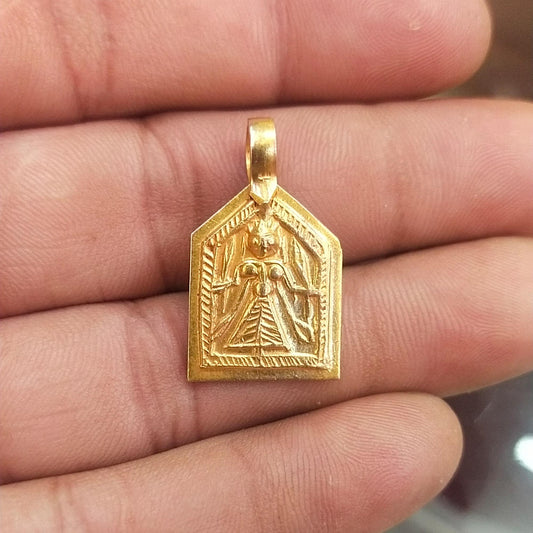 Mata rani Hindu goddess 22k Gold Pendant Indian 22kt Jewelry Exclusive Authentic BIS Hallmarked Stamped "22k916" Jewelry,