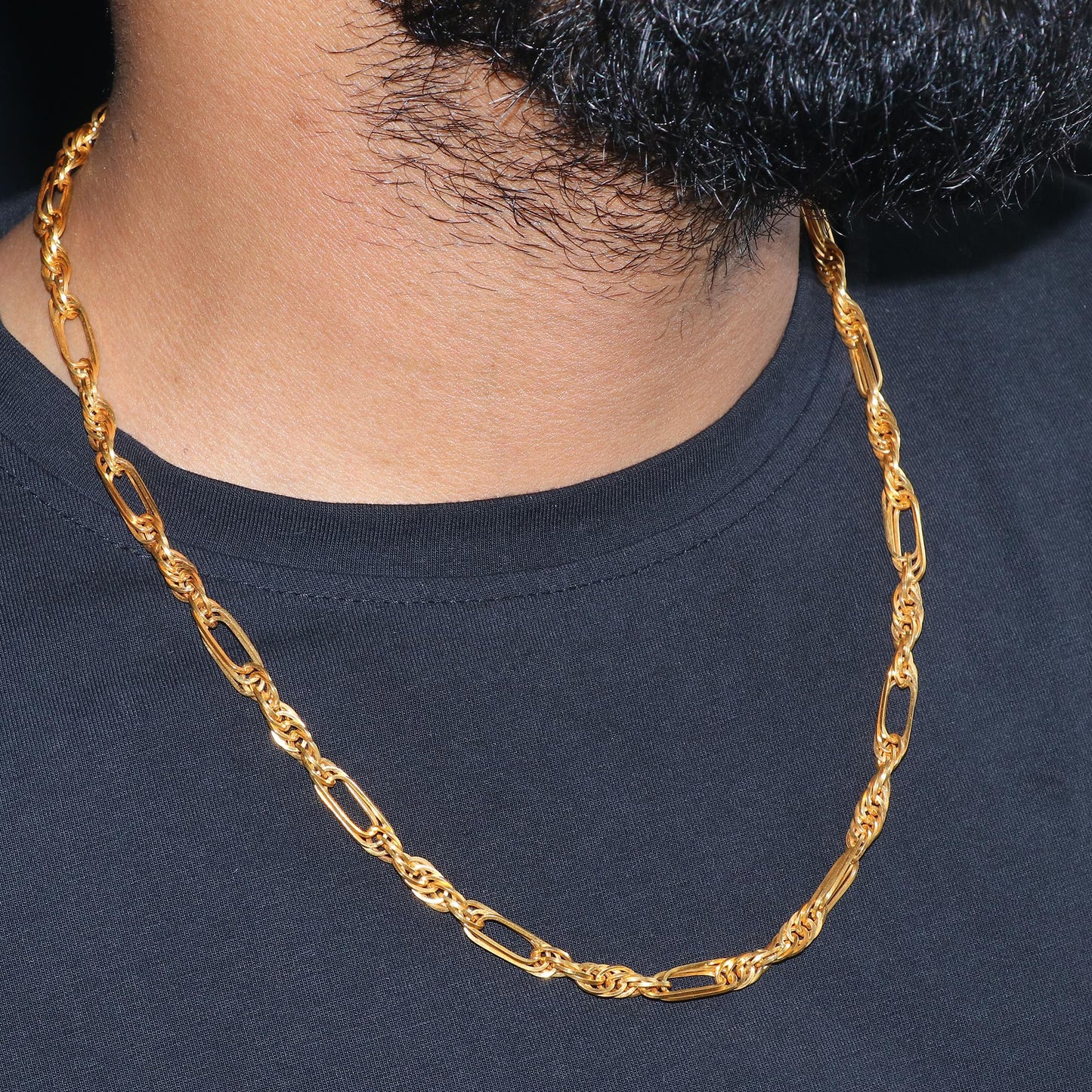 22k Gold Chain Necklace style For men women Anniversary Wedding Gift chain, 22kt Handmade Gold Chain, pure gold necklace chain, K5935