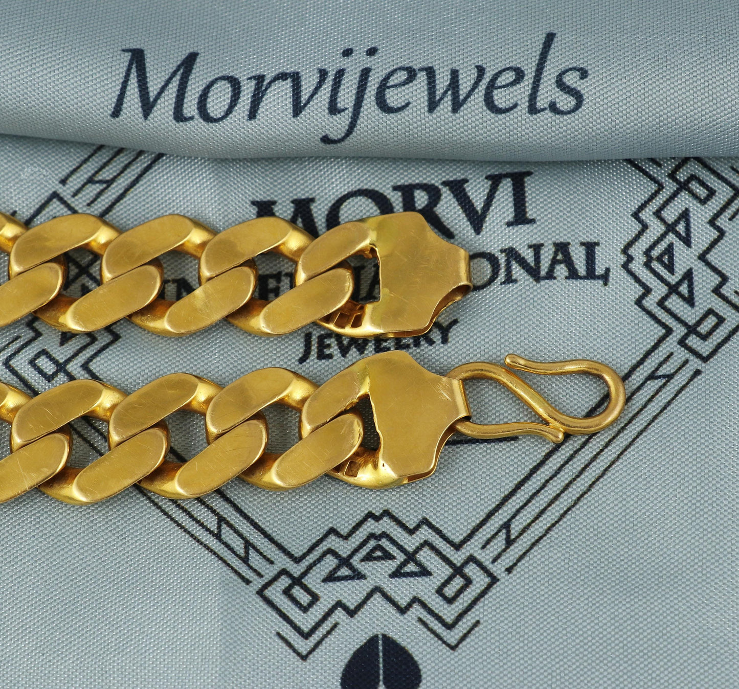 22k Gold Bracelet For men, Gold Bracelet indian gold jewelry, curb bracelet gold men, birthday gift, royal look bracelet,