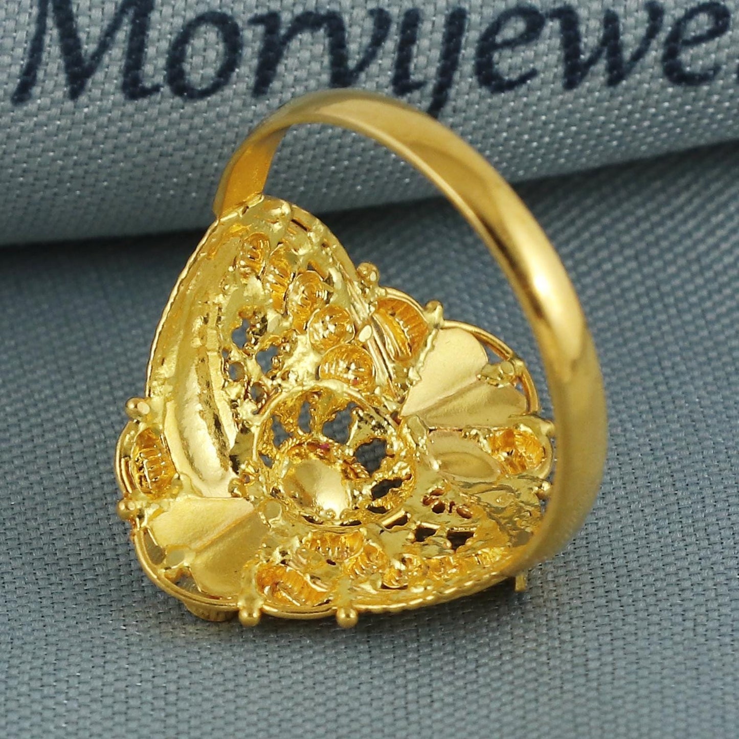 22k pure solid gold handmade ring . Women Gold Ring, handcrafted Gold Ring, K5943