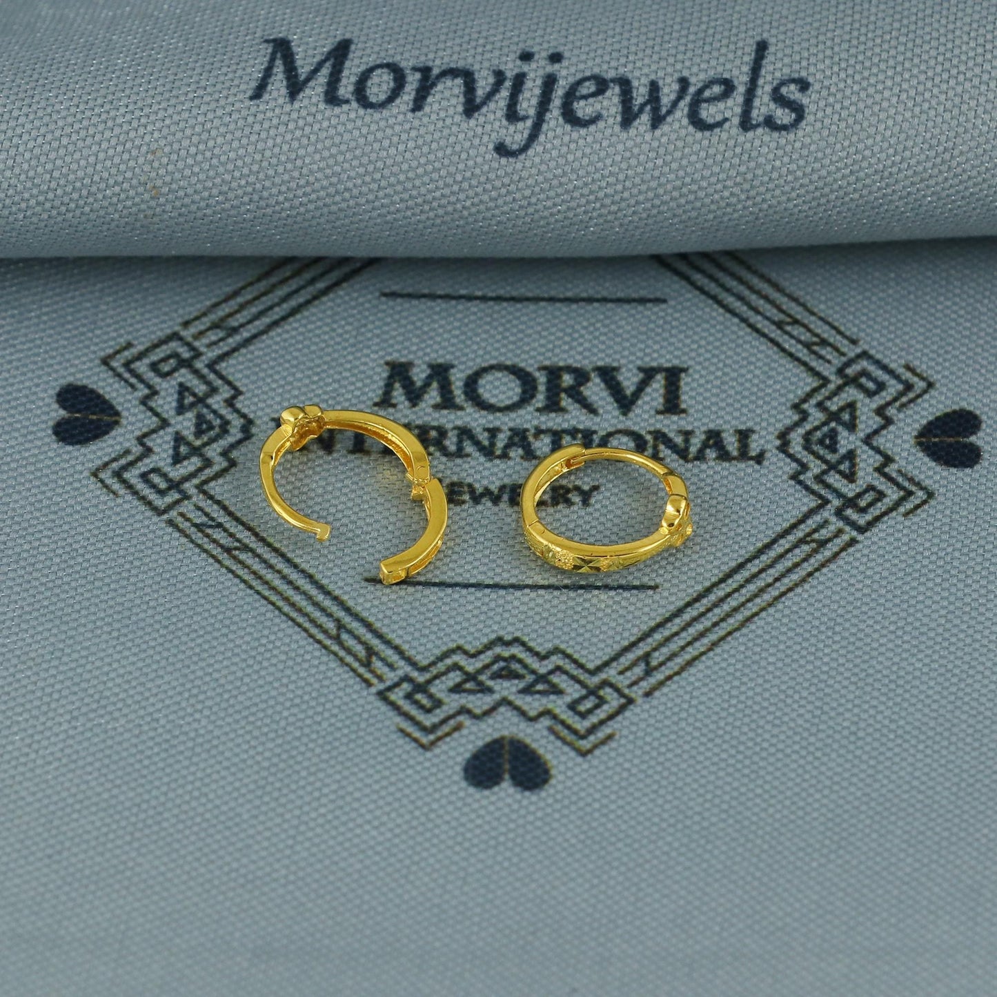 18k Yellow Gold Hoop Bali Earrings cartilage, Handmade Yellow gold earrings, Small Tiny Hoops, dainty indian gold earrings for teens, K5953